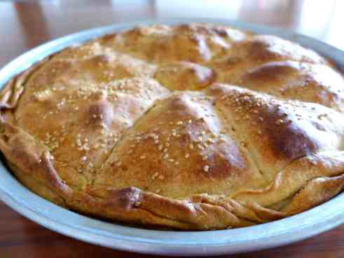 Traditional Greek Leek Pie recipe (Prasopita)-2