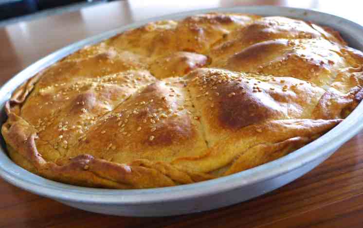 Traditional Greek Leek Pie recipe (Prasopita)-5